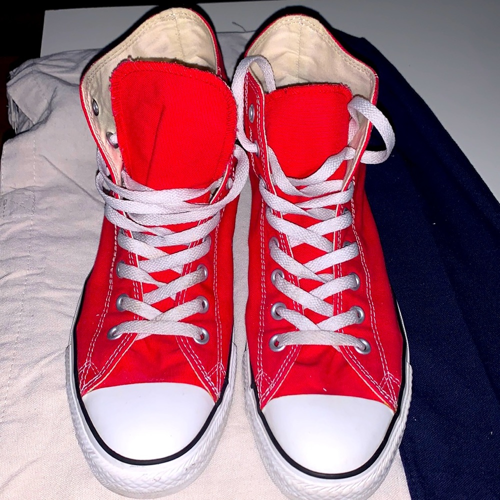 Converse Red Hightop Sneaker